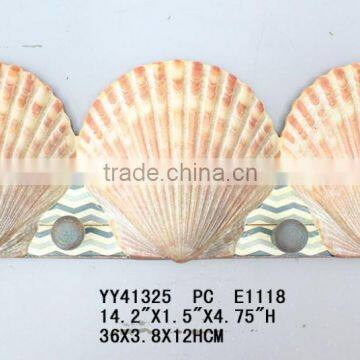 wall mounting seashell design hooks, Decorative wall coat hook