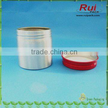 Empty aluminum jar container,aluminum cans with aluminum lid