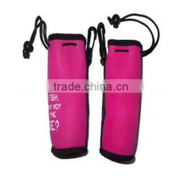 neoprene hot water bottle holder with lanyard, custon nice printing