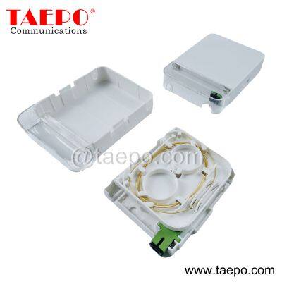 Sample Free Telecom Parts Export Plastic housing indoor 1 fiber SC Fiber optic termination box from China Manufacturer TAEPO for Sale