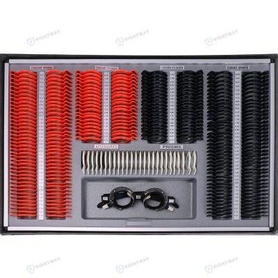 266 Pcs Optical Lens High Quality Optical Optometry Rim Case Kit Set Plastic Ring Trial Lens Set Aluminum Case Box Trial Frame photo-2