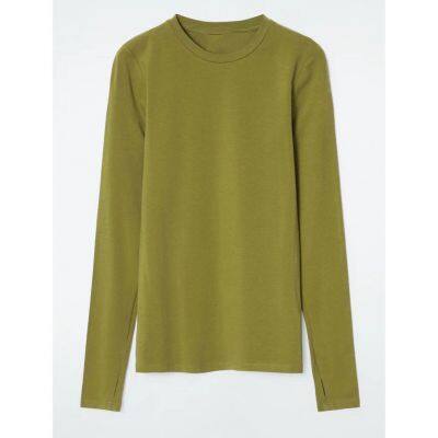 Slim Fit Round Neck Long Sleeved Base Shirt Suitable for Spring and Autumn Wear photo-2