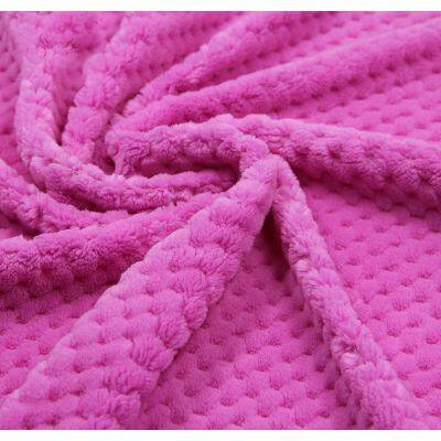 100% Polyester Jacquard Flannel Fleece Knitted Fabric