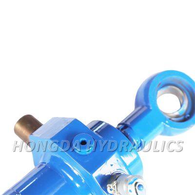 Non-standard Hydraulic Cylinders for Elevators and Freight Lifts, Flange Type Double-ear Telescopic Engineering Hydraulic Cylinders.