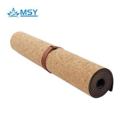 Wholesale Manufacturer PU TPE Cork Suede Yoga Mat