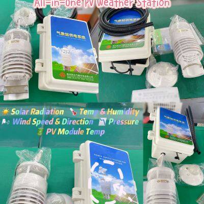 All-in-One Solar Powered Weather & PV Monitoring Station