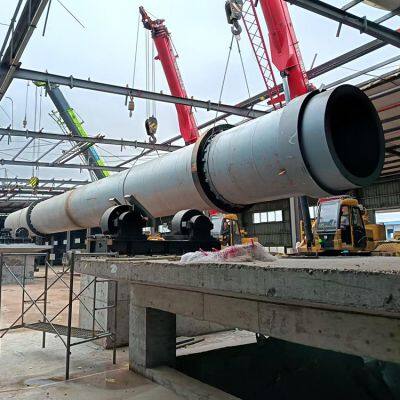 Industrial hazardous waste rotary kiln, large-scale aluminum ash rotary calcination kiln equipment production line