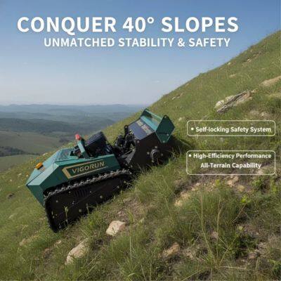 Vigorun MTSK800 Remove Control Lawn Mower, Safe Braking Mechanism Tall Grass Mower Mulcher for Large Landscapes