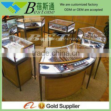 Famous bronze jewelry kiosk for sale, luxury jewelry kiosk showcase