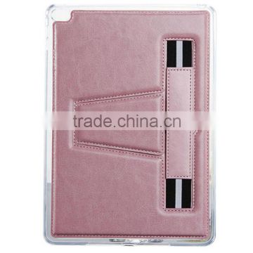 For iPad air 2 smart case , Leather case for iPad 6 with kickstand ,soft TPU cover for iPad air 2