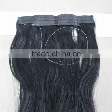 High Quality dark color remy Flip in hair