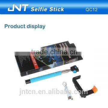 Wholesale Rechargeable OEM Monopod Bluetooth Selfie Stick QC12 photo-3