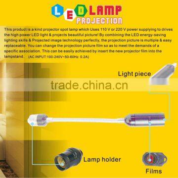 2015 new arrival led spot lamp customed logo led car projector light to sales promotion