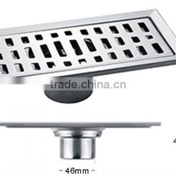 Rectangle stainless steel bathroom shower long floor drains