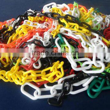 3mm Black Color Safety Colorful Decorative HDPE Plastic Chain/Traffic Chain Roadway Plastic Link Chain With s Hook photo-4