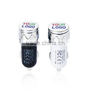 Universal high quality metal usb car charger for mobile phone