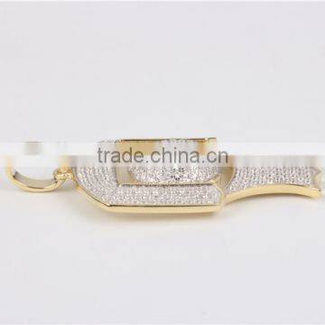 DLY 2016 Latest Fashion Hip Hop Jewelry 925 Sterling Silver Charms Pendant for Boyfriend photo-4