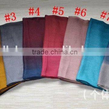 Trend All-match Long Large Gradient Color Ladies' Foulard Scarf Muslim Hijabs