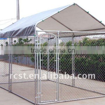 Galvanized Portable metal pet dog box cage kennel