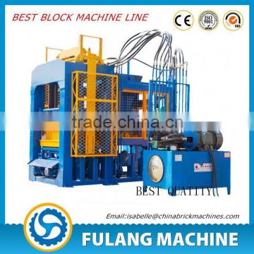 QT10-15 good quality interlocking semi automatic concrete Burning-free Hollow block molding machine price