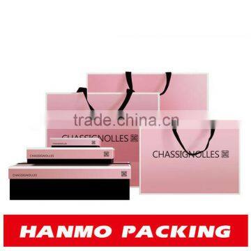 decorative pink wax lined paper bags