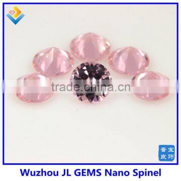 synthetic high temperature resistance Round Pink Nano Spinel 271 #