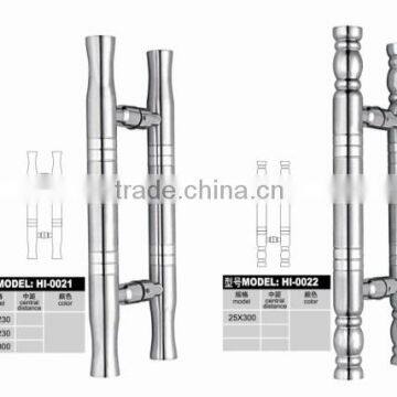 stainless steel satin polish glass door handle