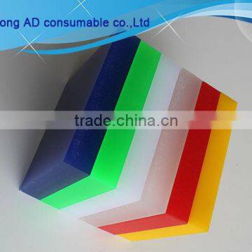 Fluorescent acrylic sheeting for led light words