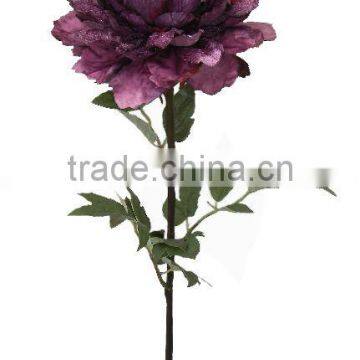 Artificial Flower of Christmas Peony Stem 28" H