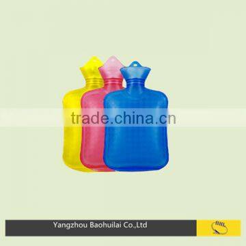 red/yellow/blue BS PVC hot water bottle