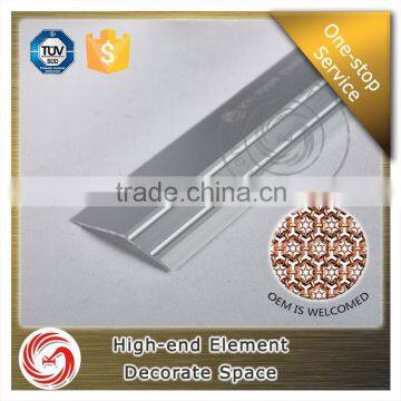 Polish Silver Carpet Transition Strip Floor Trim Vinyl Cover Strip photo-6