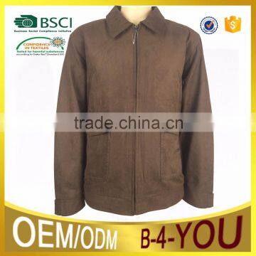 2016 Men Jacket Costom Jacket Dark Jacket Suede Mock Leather Jacket