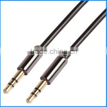 Multicolor AUX Cable Gold Plated Audio I/O Wire Stereo Panel Mount Cable for PC, Car Audio, Audio Equipment