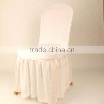 Bud silk spandex chair cover ruffled chair cover