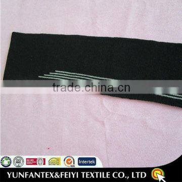 2015 Latest Italy Design Pattern COTTON Dobby Yarn Dyed KNITED RIB FOR POLO COLLAR photo-4