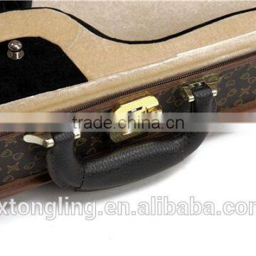 High Grade Leather Violin Case With Lock photo-5
