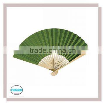 Green Chinese Wedding bamboo fan