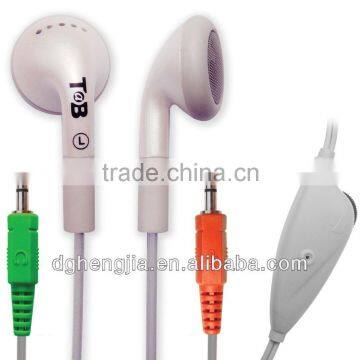 2015 High Sensitivity Stereo Free Samples PC Computer Mp3 Mp4 Earphone Earbuds With Mic and Volume Control photo-2