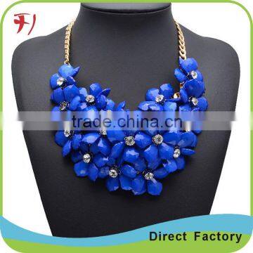 Blue Zircon Stone Necklace