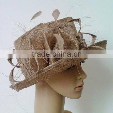 New woman KENTUCKY DERBY RACES WEDDING sinamay church hat wholesale