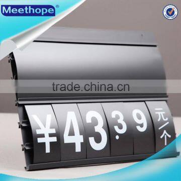 PVC price sign board with number strips