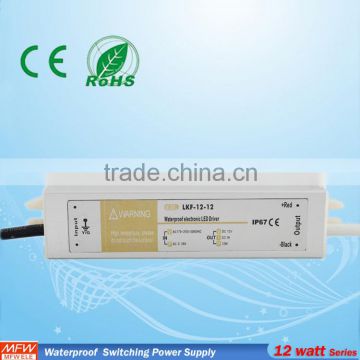 LKF-12-24 12W 24V waterproof power supply 50/60hz led switched power supplies made in china