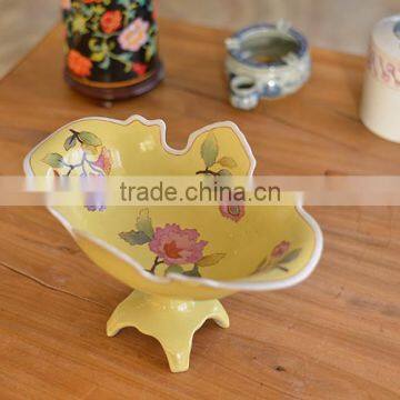 hand painted Porcelain dry fruit decoration tray