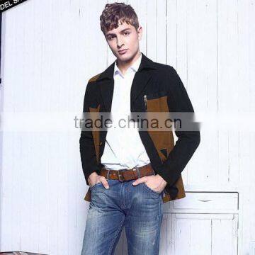 Customized most popular fur collar coat men jacket