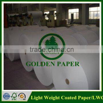 wood pulp LWC paper/light weight coated paper