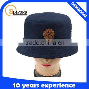 top quality wholesale black unisex design your own logo bucket hat