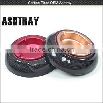 2016 New products Luxury Carbon Ashtrays , Carbon Fiber Ashtray for birthday gift