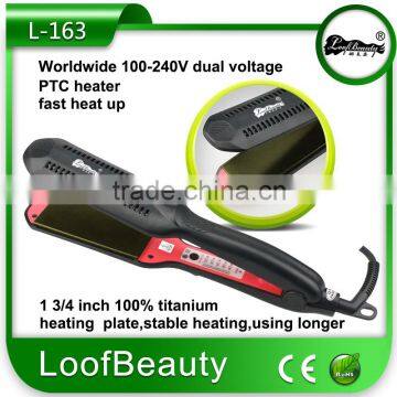 PTC heater, fast heat up titanium flat iron