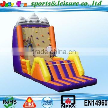 2015 giant inflatable climbing wall, exciting hot-selling inflatable wall, inflatable wall for adult