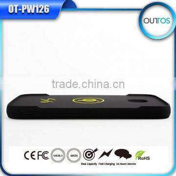 2016 Trending Products Customized Logo Portable 6000mah Power Bank Wireless Charger for Iphone photo-4